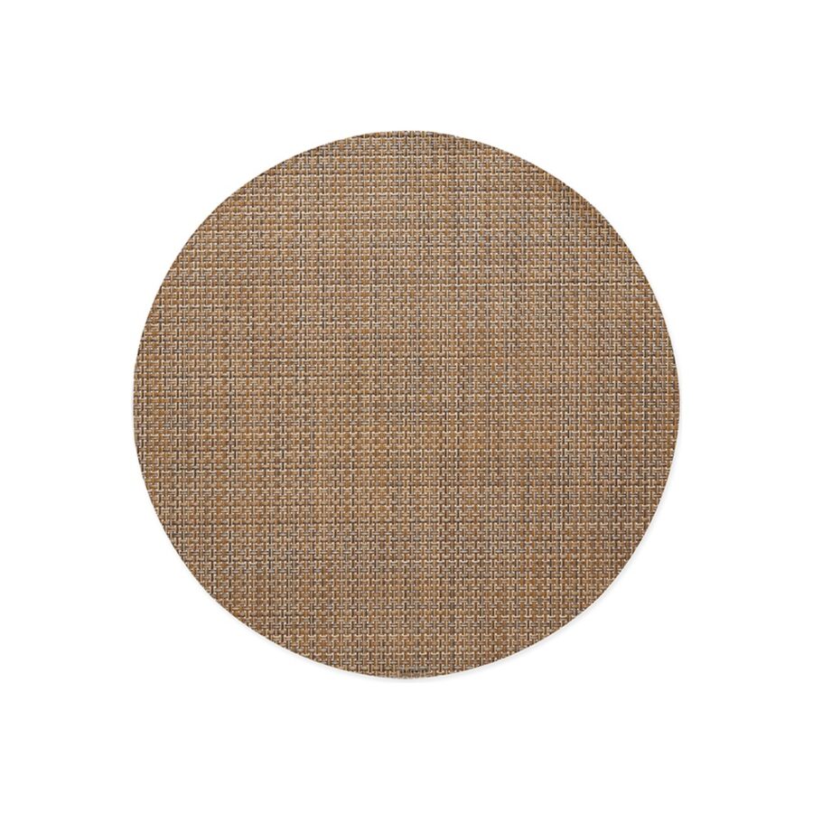 BASKETWEAVE – Apvalus padėkliukas, teak