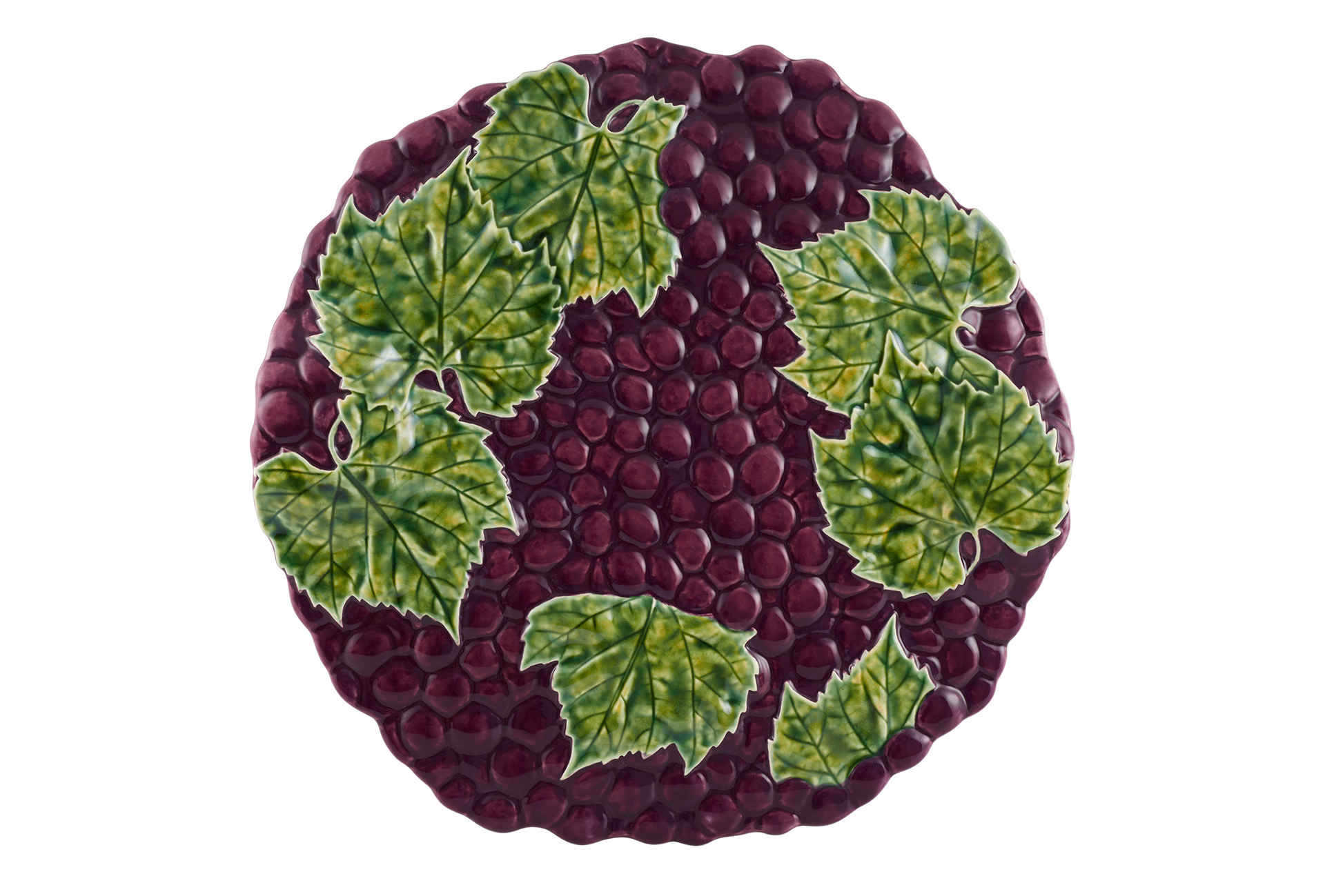 Bordallo Pinheiro Grapes kolekcijos sūrio lėkštė