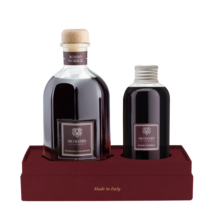 Dovanų rinkinys 250 ml ROSSO NOBILE namų kvapas su 150 ml papildymu