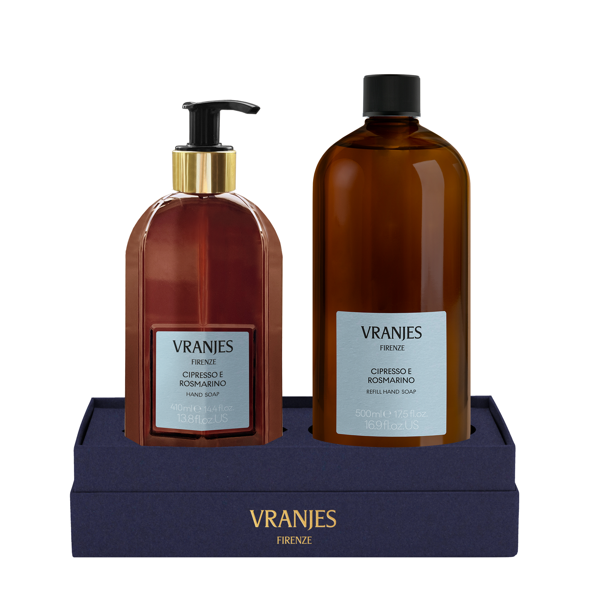 Rankų muilas CIPRESSO E ROSMARINO šventinėje dėžutėje